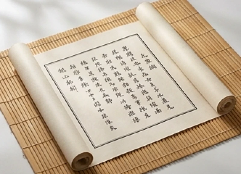 Bức tranh lịch âm cổ điển bằng giấy dó với dòng chữ thư pháp mềm mại dự báo bình yên gia đạo theo tháng sinh