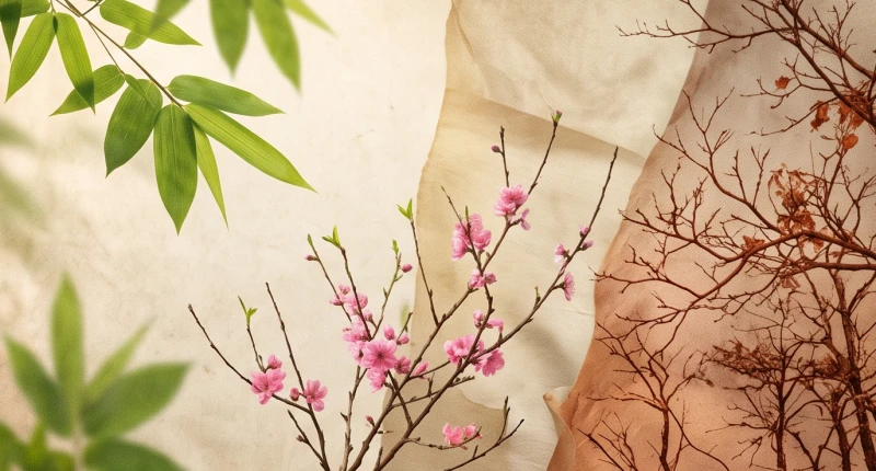 Tuổi Tuất sinh con năm nào tốt: Chọn năm đẹp và hóa giải xung khắc 13 Bốn ô cửa sổ mộc mạc nhìn ra khung cảnh bốn mùa luân chuyển thể hiện khái niệm vượng khí trong năm tốt