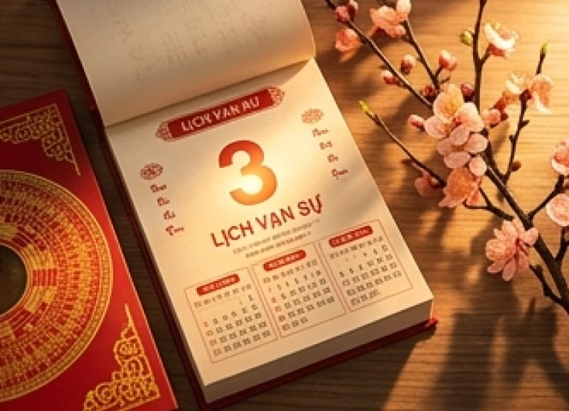 Cuốn lịch vạn sự mở ở tháng 2 âm lịch đánh dấu thời điểm vàng cho các sự kiện trọng đại