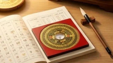 Cuốn lịch vạn sự âm dương và la bàn phong thủy giúp tra cứu tháng tốt xấu của tuổi Tỵ năm 2027