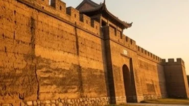 Bức tường thành kiên cố đắp bằng đất tượng trưng cho bản mệnh Thành Đầu Thổ
