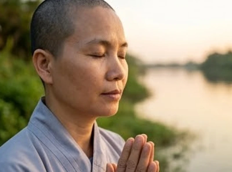 Văn khấn thả cá phóng sinh: Bài cúng chuẩn từng dịp và cách thả 8 Gương mặt an yên và tĩnh lặng khi tạm dừng để xướng tên người thân trong lúc đọc văn khấn