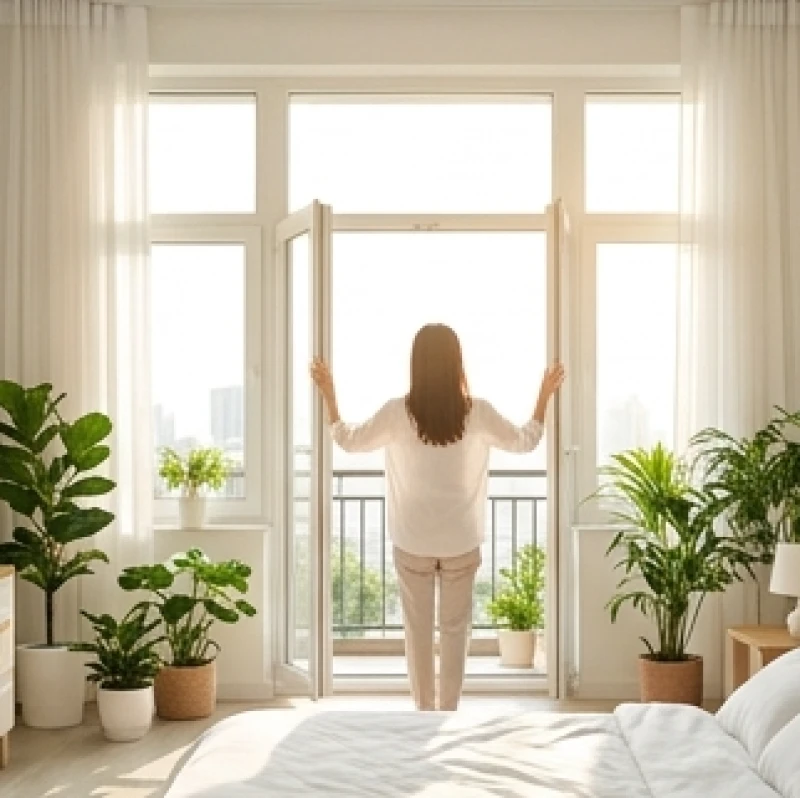 Mở cửa sổ đón ánh nắng mặt trời giúp xua tan năng lượng xấu ảnh hưởng đến tình duyên tuổi tý