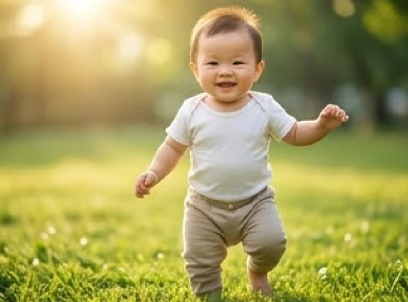 Vẻ mặt rạng rỡ và khỏe khoắn của em bé chào đời vào tiết Thanh Minh với vận số hanh thông