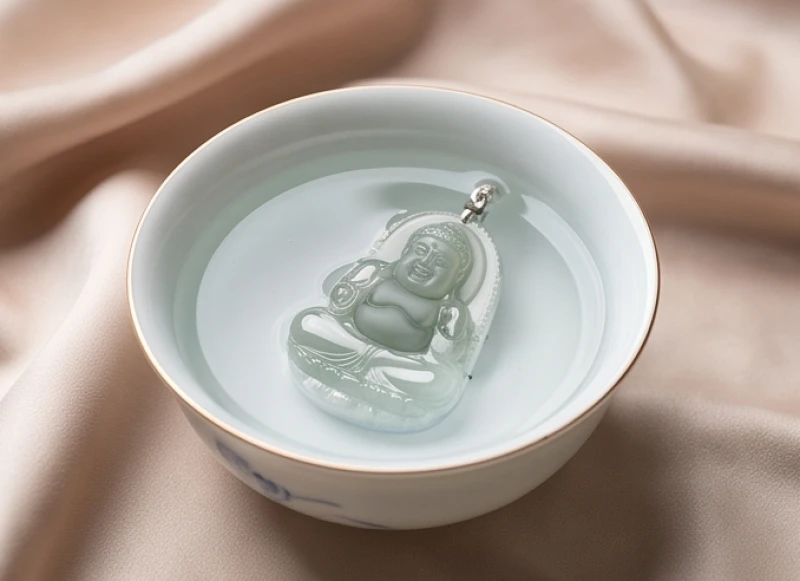 Quá trình ngâm rửa mặt Phật bằng nước sạch để tẩy uế và khôi phục năng lượng dương
