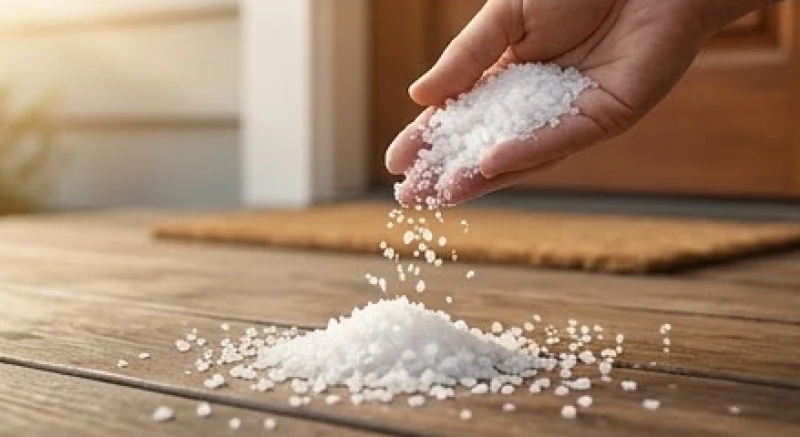 Mơ thấy số 47: Điềm báo hung cát, luận số phong thủy và xả xui 7 Một vốc muối hạt trắng tinh khiết được rắc nhẹ nhàng lên thềm nhà bằng gỗ trước cửa chính