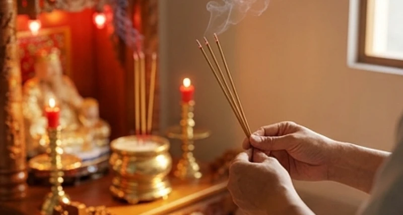 Văn khấn xin lộc gia tiên: Bài cúng làm ăn và nghi thức chuẩn 1 Gia chủ thành tâm chắp tay thắp hương trước bàn thờ để thỉnh mời tổ tiên bản gia