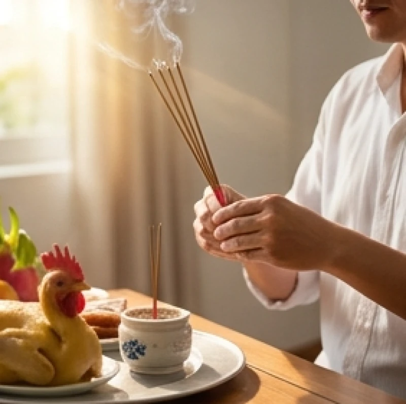 Văn khấn ông chủ đất bà chủ đất: Bài cúng chuẩn cầu an, bán nhà 7 Đôi bàn tay thành kính thắp những nén hương thơm ngát trên bàn cúng vào khung giờ hoàng đạo