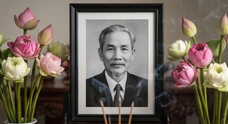 Di ảnh của người ông hiền từ đặt trang trọng trên bàn thờ bên cạnh lư hương nghi ngút khói, mang lại cảm giác che chở