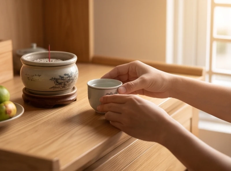 Văn khấn gia tiên hàng ngày: Bài cúng ngắn gọn và mâm lễ tối giản 1 Gia chủ chuẩn bị mâm lễ đơn giản thắp hương đọc văn khấn gia tiên hàng ngày