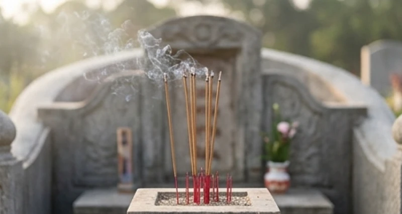 Mơ thấy mồ mả: Bảng tra cứu điềm báo, con số và cách hóa giải 5 Làn khói hương mỏng manh vươn lên từ nấm mộ trong không gian tĩnh lặng