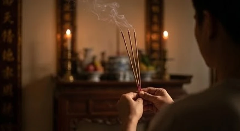 Mèo đen băng qua đường là điềm gì: Hướng đi và cách hóa giải 5 Người thắp ba nén nhang trên bàn thờ gia tiên để tĩnh tâm và xua tan những cảm giác bất an