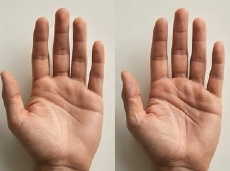 Lòng bàn tay hiển thị rõ quá trình thay đổi và hằn sâu của các đường vân tài vận