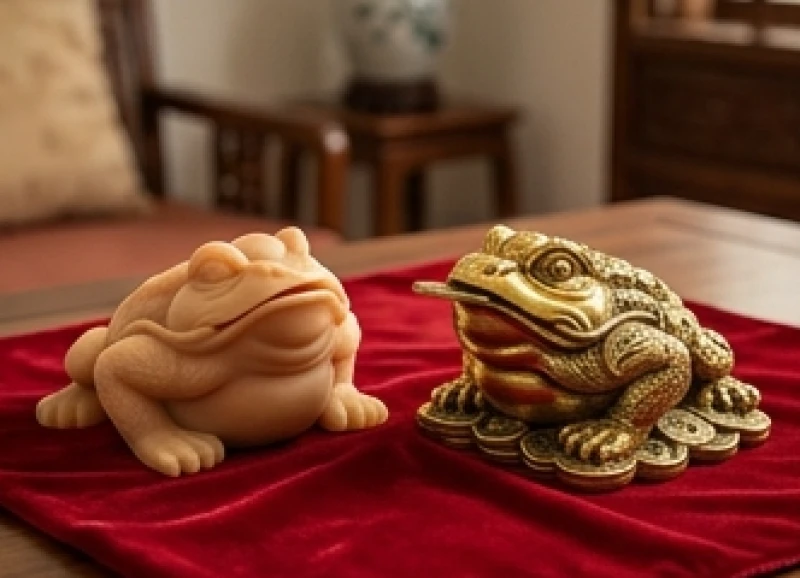 Sự khác biệt về độ tinh xảo và năng lượng giữa thiềm thừ phong thủy tuổi thân bằng bột đá và đồng nguyên khối