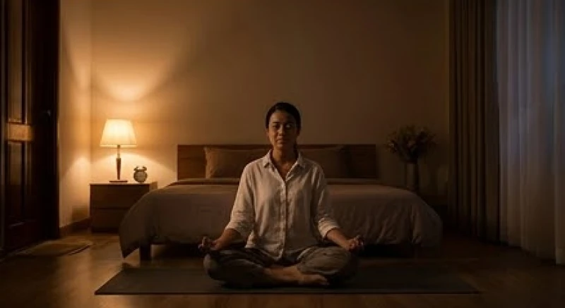 Mơ thấy mình rơi xuống nước: Điềm báo hung cát & bộ số 7 Góc phòng ngủ thông thoáng với ánh đèn vàng ấm áp và người ngồi thiền tịnh tâm giải tỏa căng thẳng