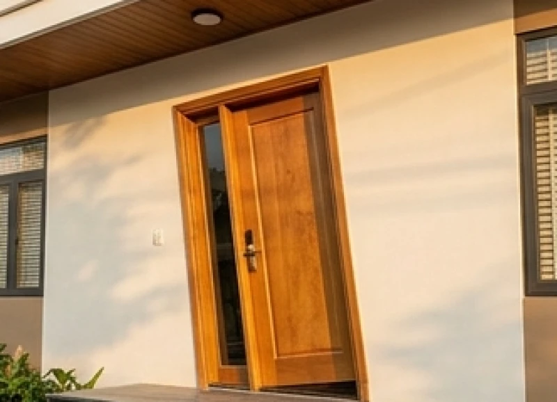 Hướng cửa chính hợp tuổi Thân: Kích thước Lỗ Ban & Hóa giải 5 Cánh cửa chính được trổ nghiêng chéo góc so với mặt tiền để đón hướng khí tốt