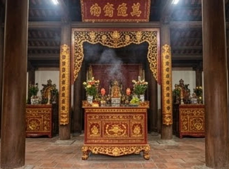 Văn khấn xin lộc Đền Bắc Lệ: Trọn bộ bài khấn và cách sắm lễ 2 Không gian gian thờ Mẫu Thượng Ngàn uy nghiêm tại Đền Bắc Lệ Lạng Sơn