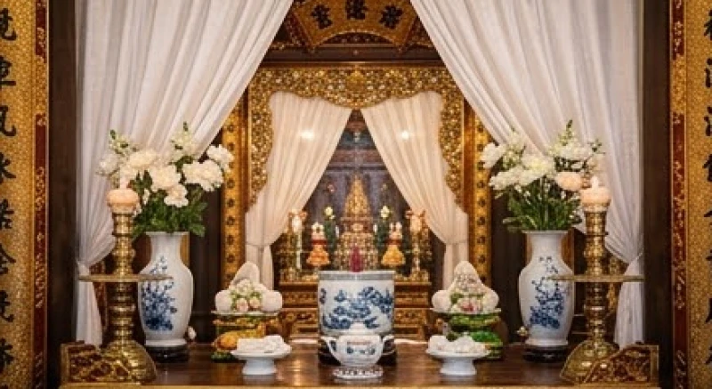 Văn khấn Vua Cha Bát Hải: Bản đầy đủ, rút gọn và quy trình hành lễ 2 Không gian thờ tự linh thiêng mang đặc trưng của Thoải Phủ trong tín ngưỡng Tứ Phủ Công Đồng
