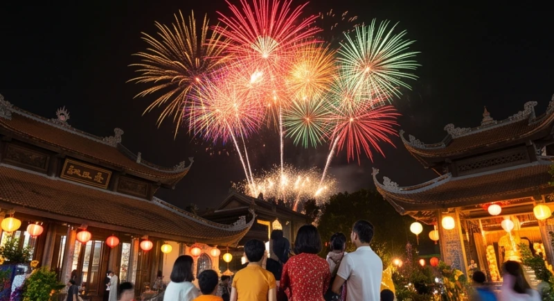 Tuổi mụ là gì: Quy tắc tính chuẩn, năm nhuận và bảng tra cứu 2 Khoảnh khắc pháo hoa rực rỡ đêm Giao thừa đánh dấu thời điểm tất cả mọi người cùng tăng thêm một tuổi mụ