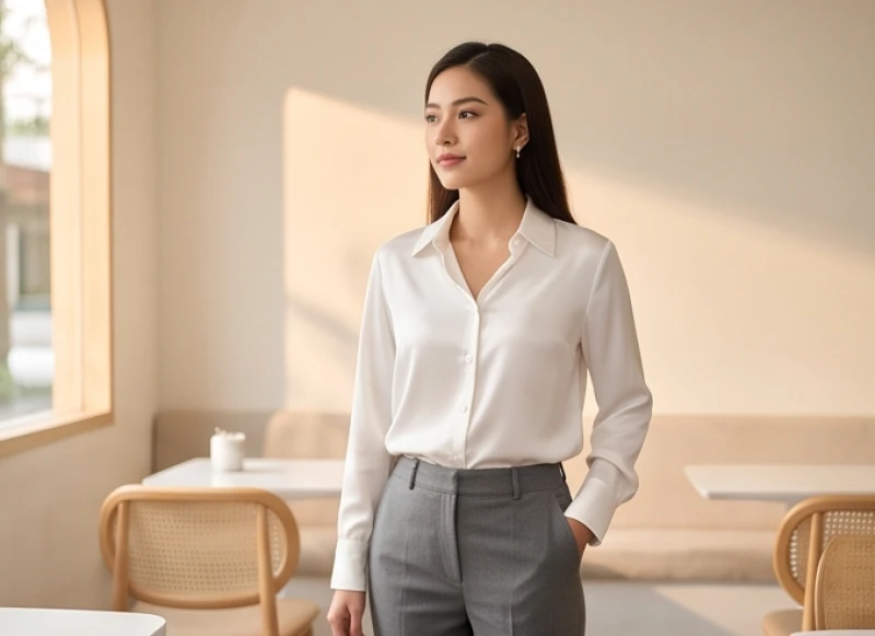 Bảng phối màu trang phục ưu tiên các sắc trắng và xám dành cho tuổi Quý Dậu