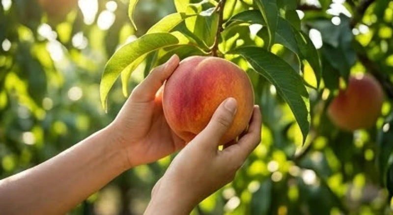 Mơ thấy cây cối: Giải mã điềm báo, góc nhìn tâm lý và con số 4 Đôi bàn tay cẩn thận hái những quả chín căng mọng từ trên cành rủ xuống trong một khu vườn rợp bóng