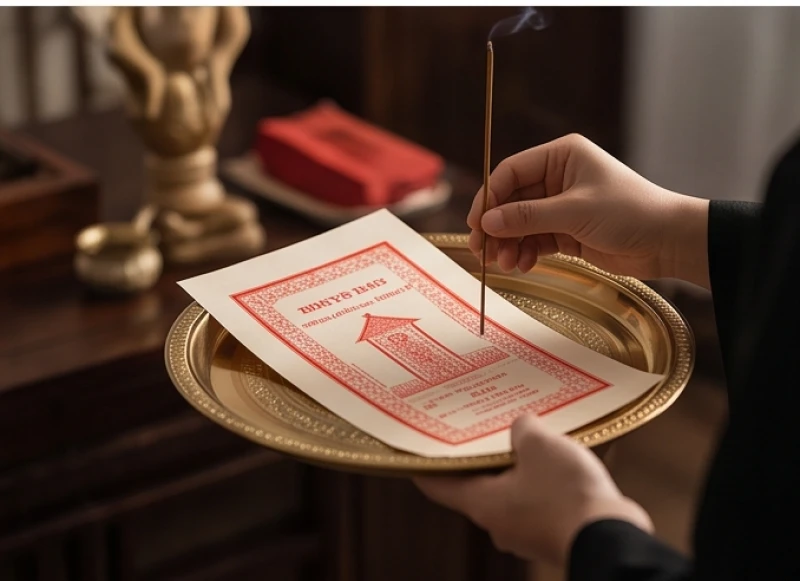 Nghi thức dâng hương và động thổ khởi công do người được mượn tuổi đại diện thực hiện
