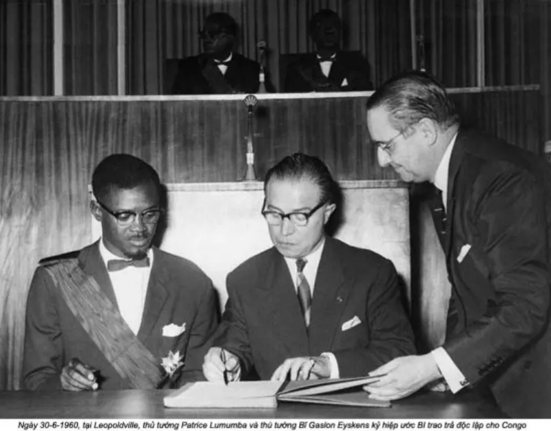 Thủ tướng Patrice Lumumba, nhà lãnh đạo phong trào độc lập Congo.