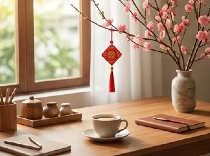 Không gian làm việc thanh lịch tràn ngập ánh sáng thể hiện sự nghiệp vững vàng và liên tục thăng tiến