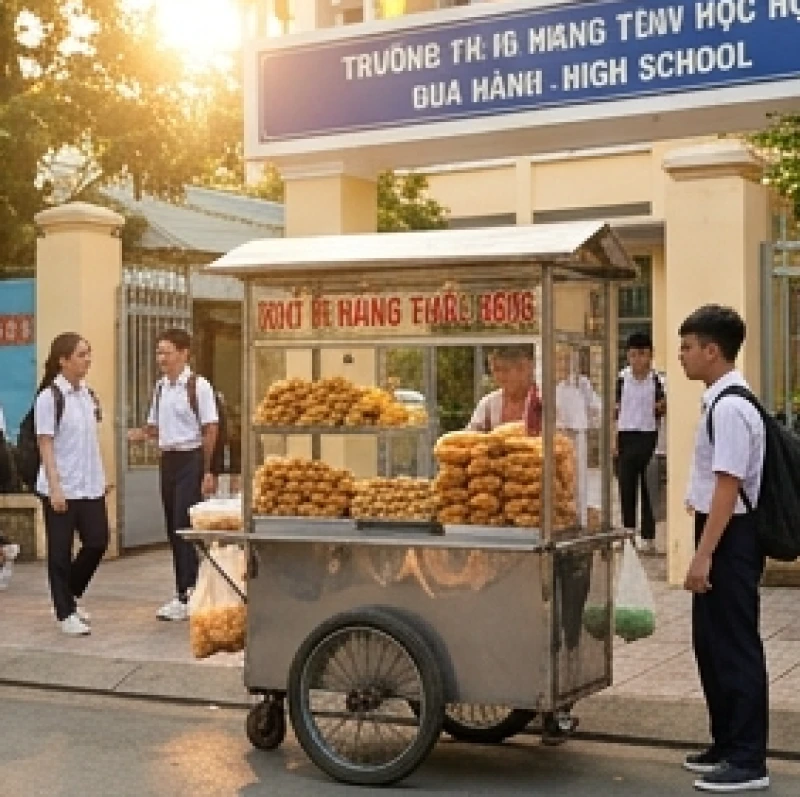 Tử vi tuổi Kỷ Sửu 2009 năm 2027: Hạn học đường và cách hóa giải 7 Xe đẩy bán thức ăn vặt chiên rán trước cổng trường học tiềm ẩn rủi ro tiêu hóa