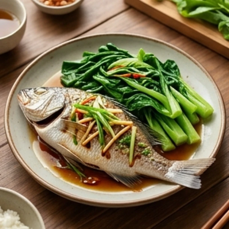 Tử vi tuổi Ất Mùi 1955 năm 2026: Đối chiếu sao hạn và nghi thức 4 Mâm cơm gia đình thanh đạm với món cá hấp xì dầu và rau cải luộc xanh mát