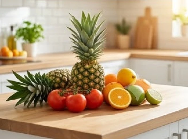 Sử dụng các loại trái cây giàu dưỡng chất như dứa và cà chua để hỗ trợ quá trình ổn định sắc tố diễn ra nhanh chóng