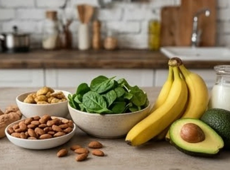 Các loại thực phẩm chứa nhiều magie và vitamin B12 giúp nuôi dưỡng hệ thần kinh tay
