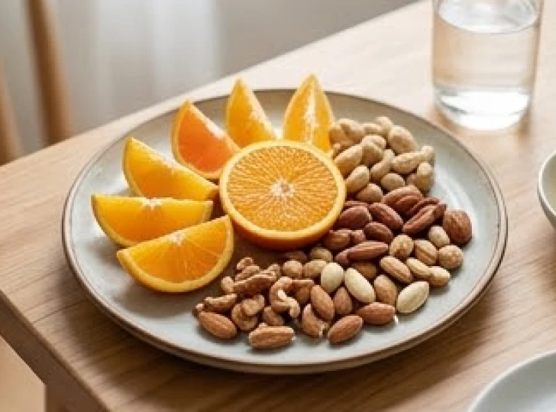 Khay thức ăn dinh dưỡng giàu Vitamin C và Kẽm giúp tái tạo da vùng trán hiệu quả