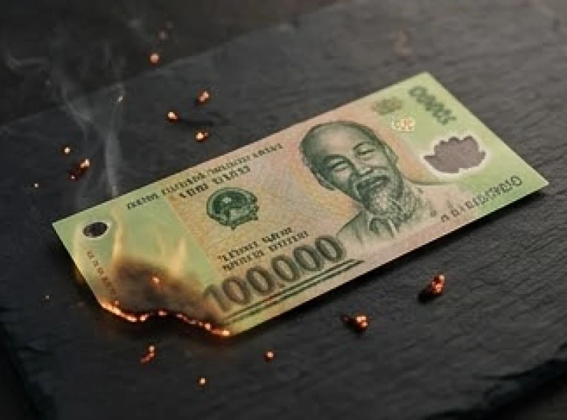 Mơ thấy tờ tiền 100: Giải mã điềm báo & bộ số tài lộc 5 Tờ tiền 100 nghìn đang bị ngọn lửa thiêu rụi một góc cảnh báo nguy cơ thâm hụt tài khoản do những khoản chi bốc đồng