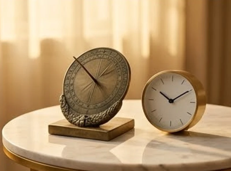 Mô hình đồng hồ chỉ các mốc thời gian đại diện cho 12 con giáp theo tháng