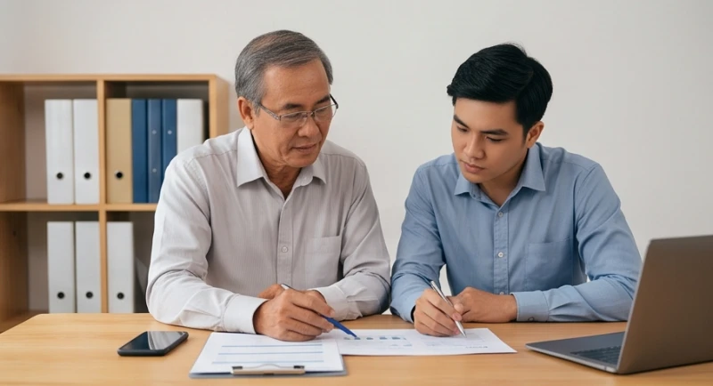 Chuyên gia tư vấn hướng dẫn tận tình cho nhân viên trẻ với sự bao dung và kinh nghiệm dày dặn