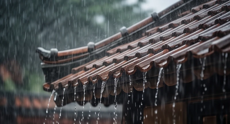 Mái ngói truyền thống kiên cố bảo vệ ngôi nhà trước mọi giông bão thời tiết