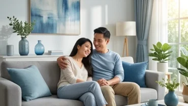 Đôi vợ chồng hạnh phúc bình yên đại diện cho tình duyên tuổi mùi năm 2027 viên mãn