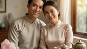 Đôi uyên ương hạnh phúc đại diện cho đường tình duyên tuổi Thân viên mãn trong không gian phong thủy ấm áp
