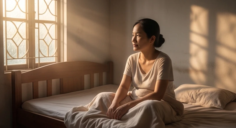 Mơ thấy con lươn: Giải mã điềm báo và con số may mắn 2 Người phụ nữ thức dậy trên giường với tâm trạng băn khoăn sau khi chiêm bao thấy con vật trơn trượt