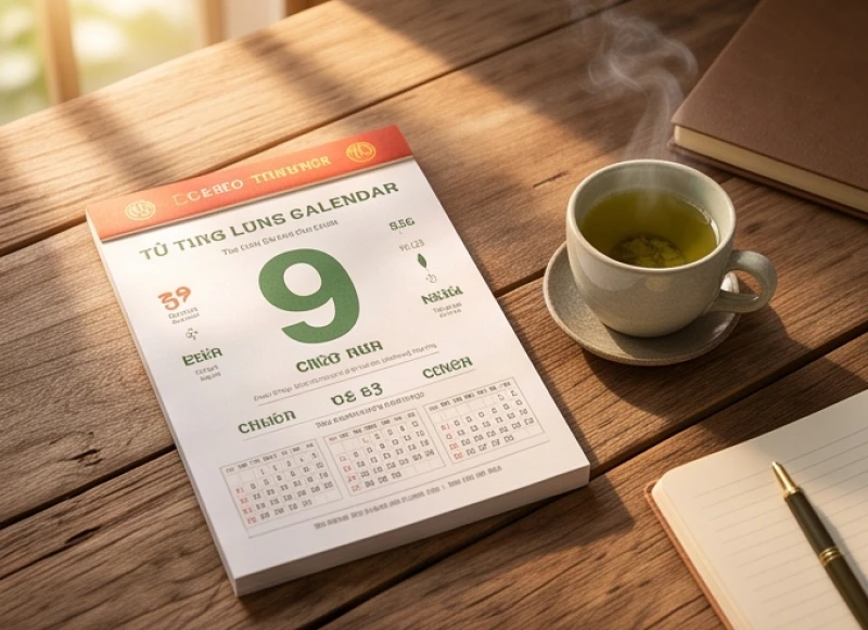 Lịch âm truyền thống được sử dụng để tính ngày cúng đầy tháng chuẩn xác cho bé trai