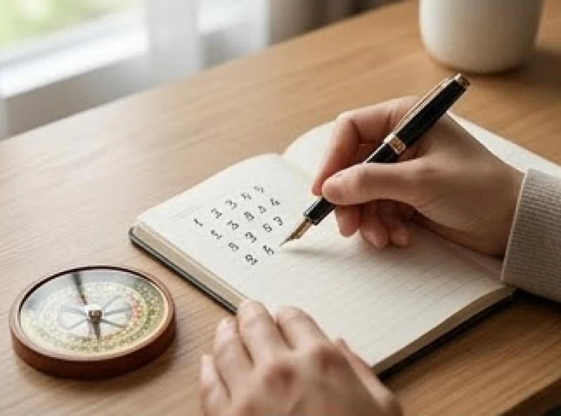 Hướng Ngũ Quỷ là gì: Bảng tra quái mệnh và cách hóa giải từng phòng 4 Bút và sổ tay ghi chép các bước tính số quái mệnh dựa trên năm sinh âm lịch của gia chủ