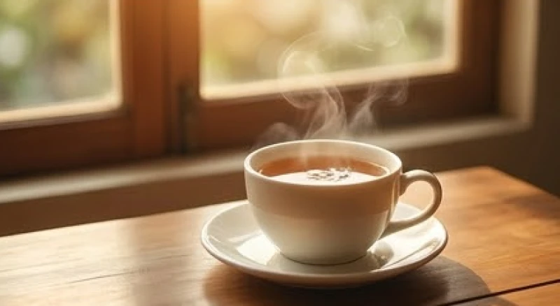 Mơ thấy bạn cũ: Giải mã tâm lý, điềm báo và hướng xử lý 6 Không gian yên tĩnh với tách trà ấm nóng đang tỏa khói nghi ngút, mang lại cảm giác bình an và thanh thản cho tâm hồn