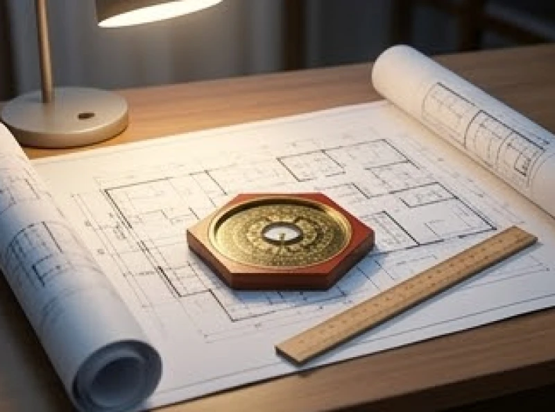 Tuổi Dậu năm 2027 có phạm Thái Tuế không? Phân tích cát hung 8 Bản vẽ thiết kế kiến trúc nhà ở kết hợp cùng la bàn phong thủy Á Đông đặt ngay ngắn trên bàn làm việc