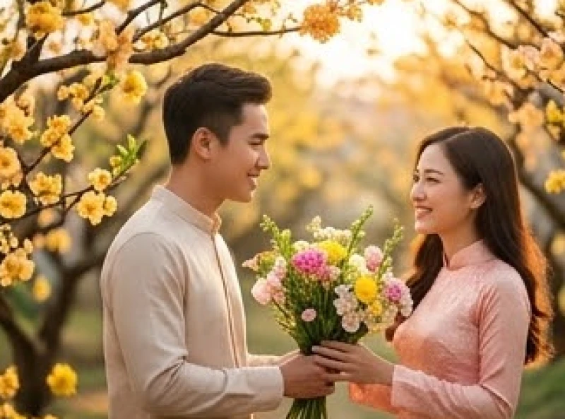 Tình duyên tuổi Ngọ năm 2027: Lịch hỷ sự và hóa giải mâu thuẫn 6 Chàng trai tặng hoa cho người yêu dưới ánh nắng rực rỡ của những ngày đầu xuân đầy hy vọng