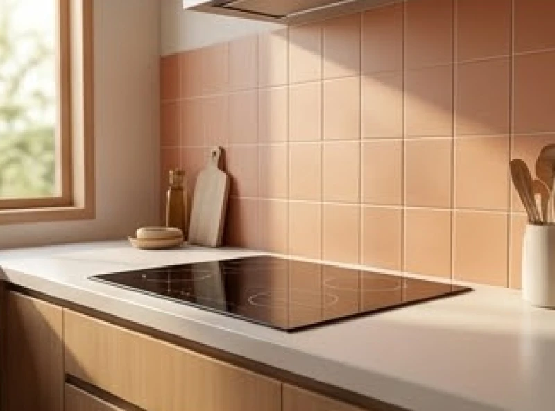 Bếp nấu bằng từ hiện đại xoay mặt điều khiển về hướng tốt để đón vượng khí