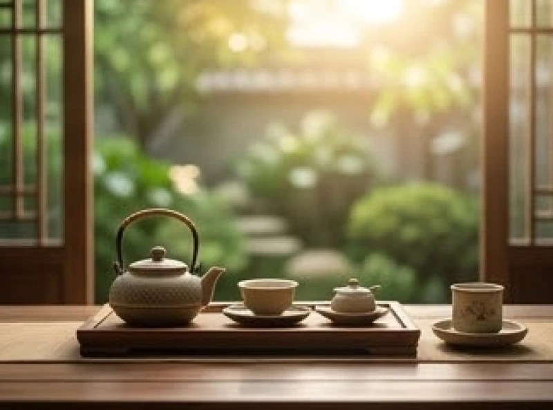 Bàn trà tĩnh lặng và thư thái dành cho người cao tuổi an dưỡng tinh thần