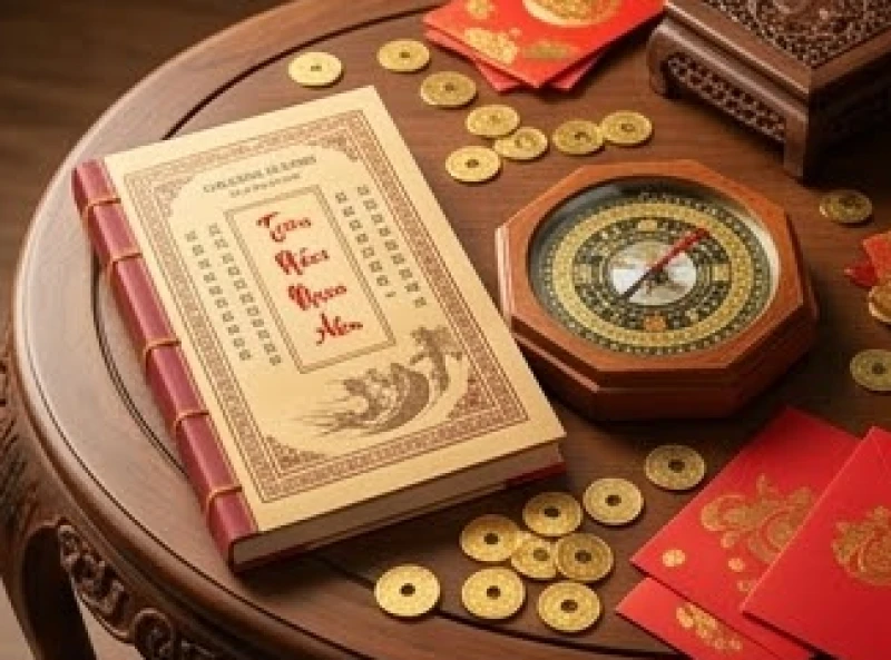Bảng tra cứu phong thủy và cuốn lịch vạn niên dùng để chọn người xông đất hợp mệnh đầu năm