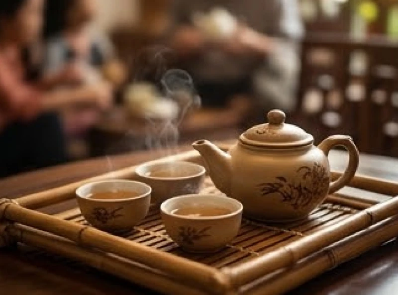 Không gian thưởng trà ấm cúng dành cho gia đình sum họp và trò chuyện