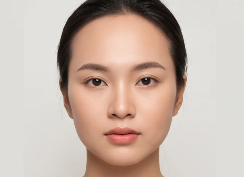 Tam đình cân đối có ý nghĩa gì: Cách đo chuẩn & mẹo khắc phục 8 Khuôn mặt có vầng trán cao và rộng chiếm tỷ lệ lớn hơn so với mũi và cằm